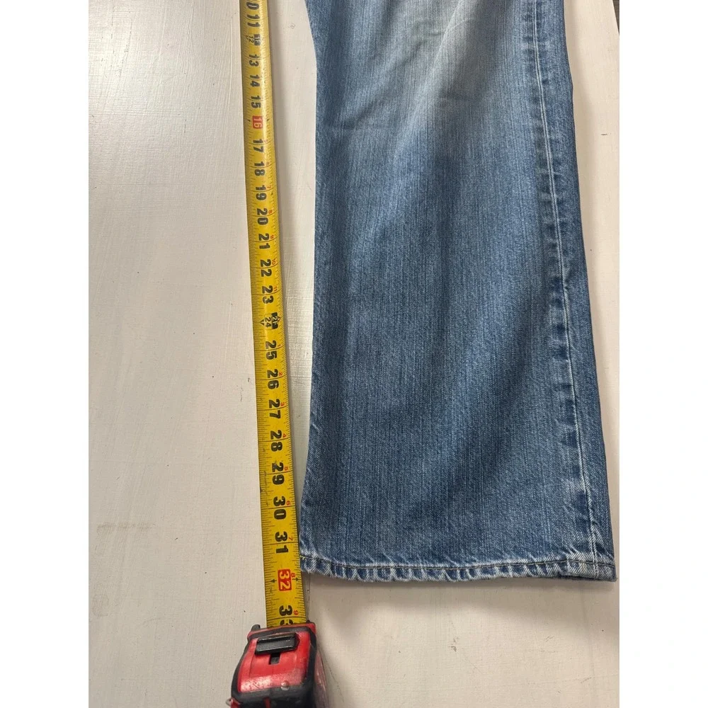 Polo Ralph Lauren Thompson Relaxed Mens Jeans 42x32 Med Wash Straight Blue Denim